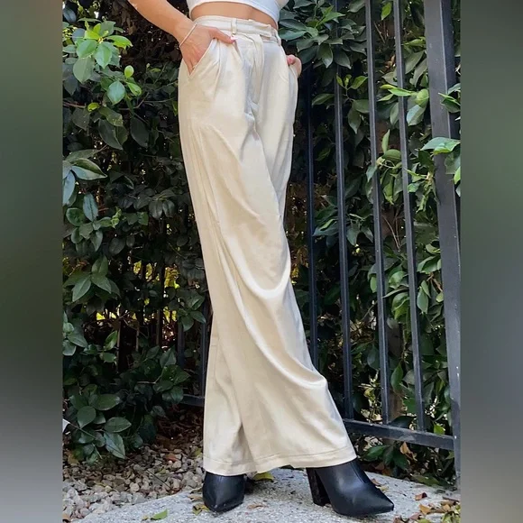 ❌SOLD❌Princess Polly Amalia Pants in Beige - Picture 3 of 12